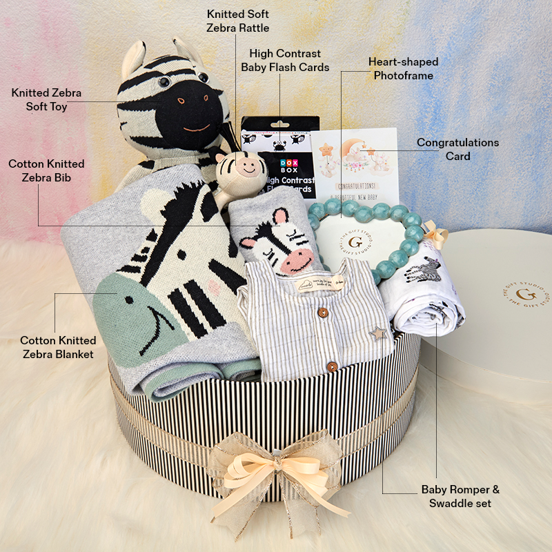 Luxe Safari Newborn Hamper-The Gift Stduio