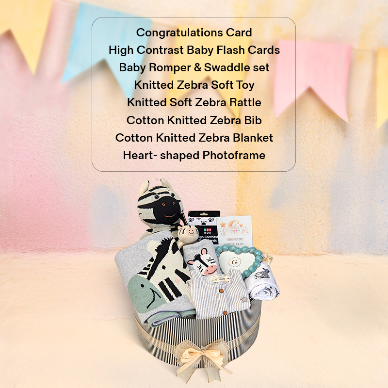 Luxe Safari Newborn Hamper-The Gift Stduio