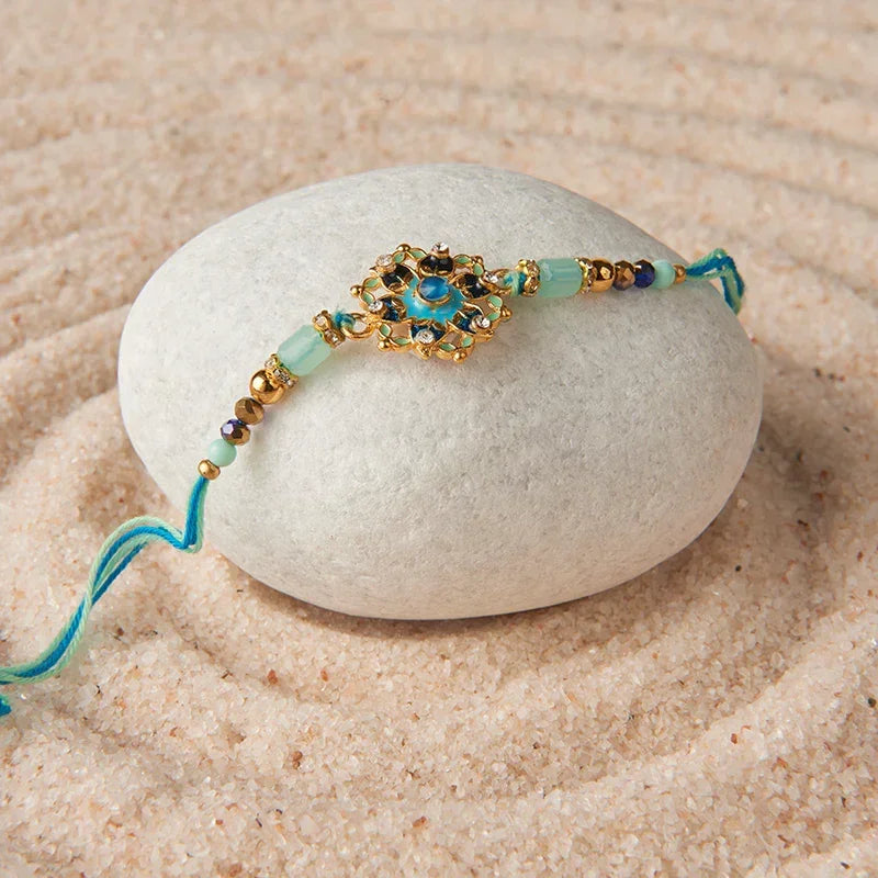 Meenakari Bloom Rakhi_The Gift Studio