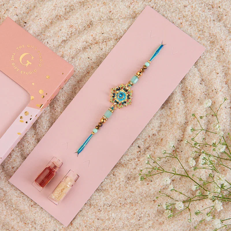 Meenakari Bloom Rakhi_The Gift Studio