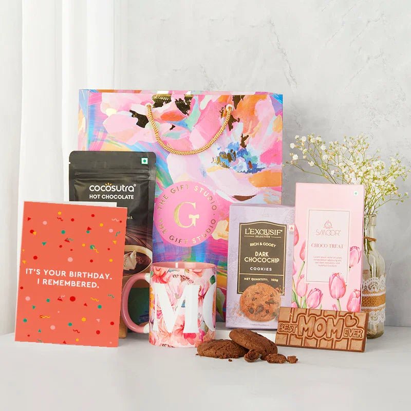Mom’s Birthday Blush Hamper - The Gift Studio