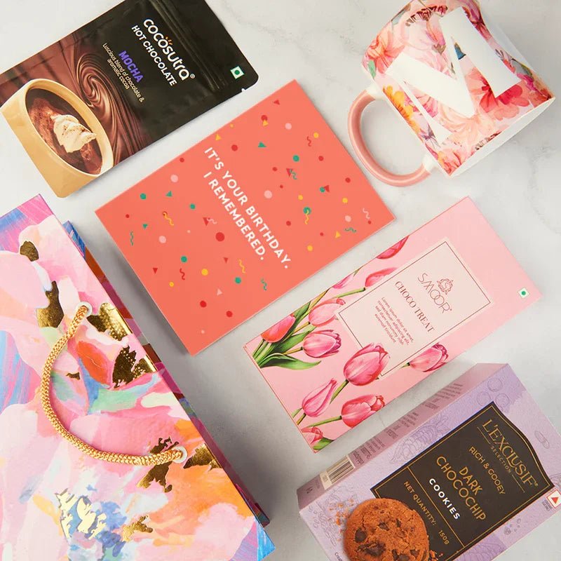 Mom’s Birthday Blush Hamper - The Gift Studio