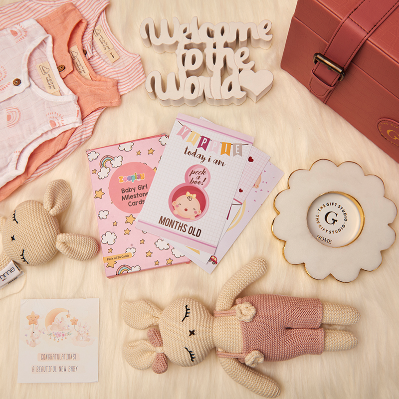 Newborn Baby Girl Hamper-The Gift Stduio