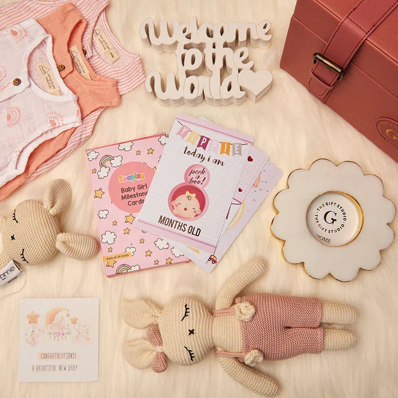 Newborn Baby Girl Hamper-The Gift Stduio