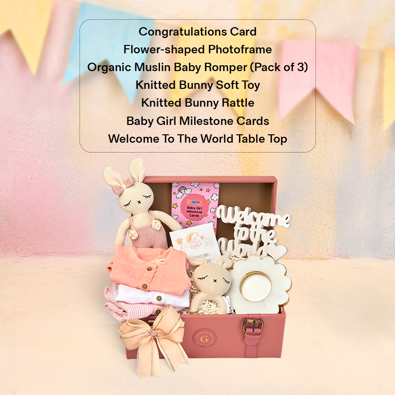 Newborn Baby Girl Hamper-The Gift Stduio