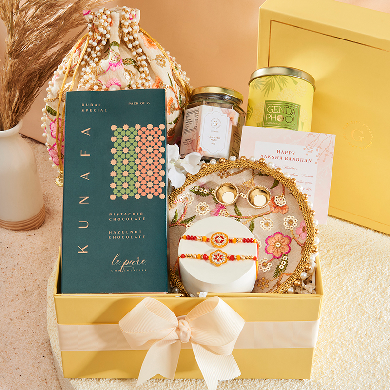 Rakhi Radiance Hamper for Brother_The Gift Studio
