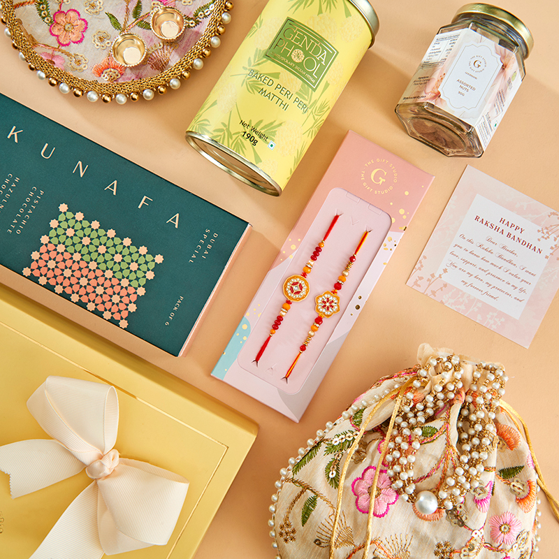 Rakhi Radiance Hamper for Brother_The Gift Studio