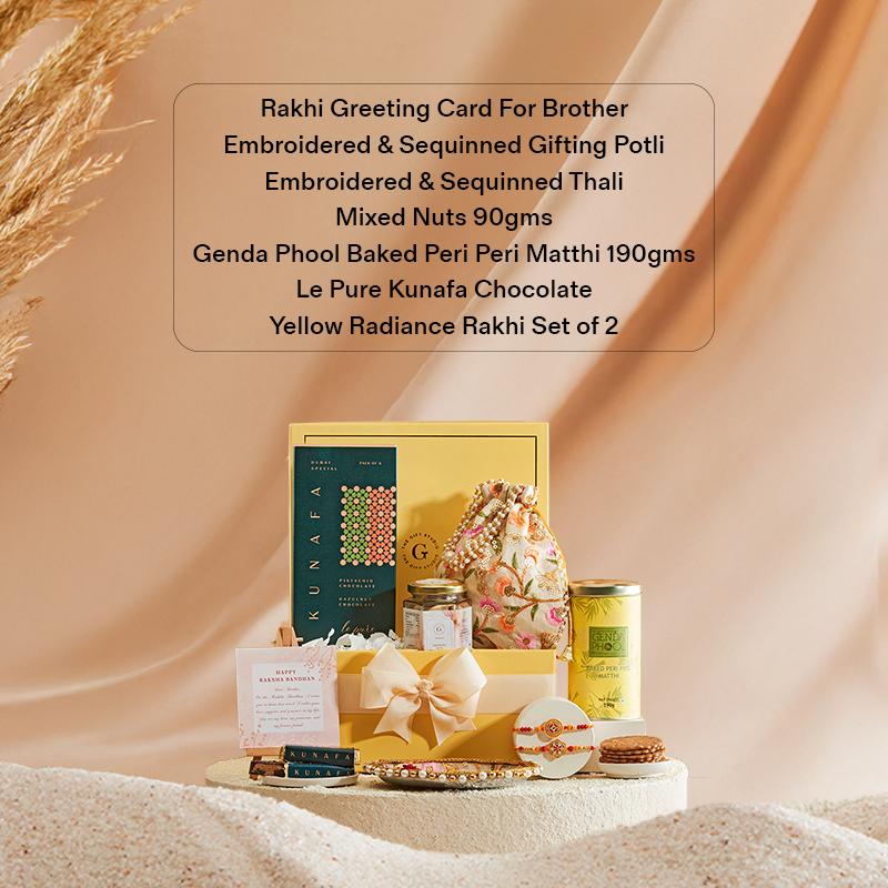 Rakhi Radiance Hamper for Brother_The Gift Studio