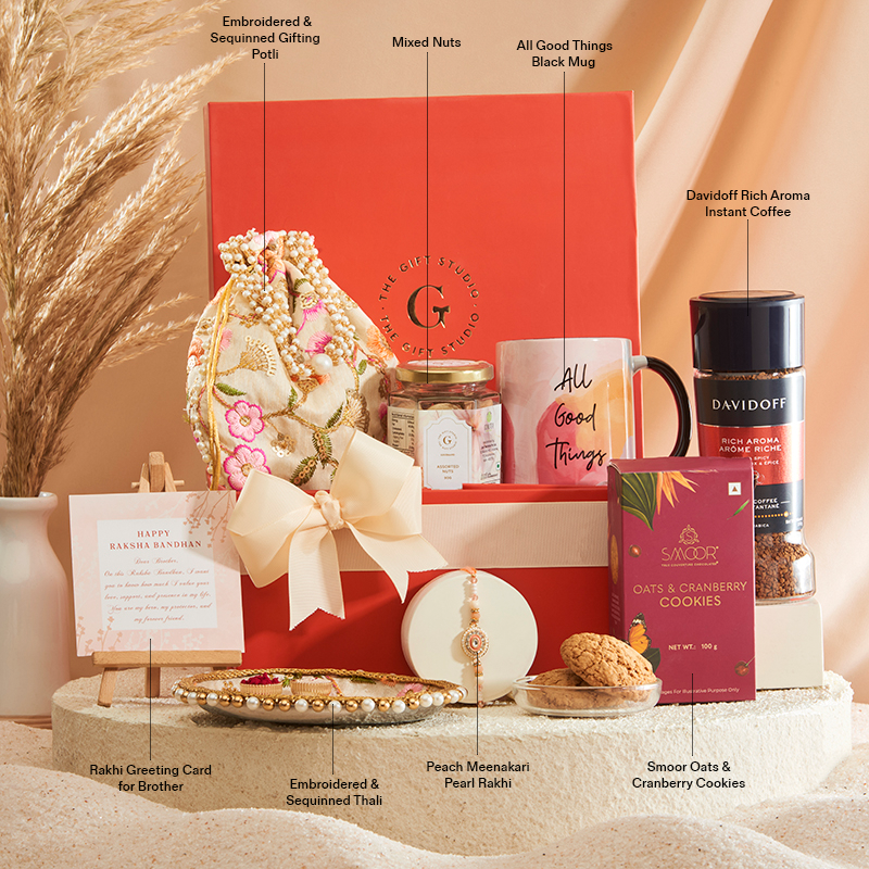 Rakhi Threads & Treats Hamper for Brother_The Gift Studio