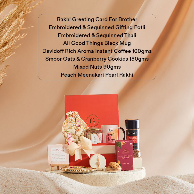 Rakhi Threads & Treats Hamper for Brother_The Gift Studio