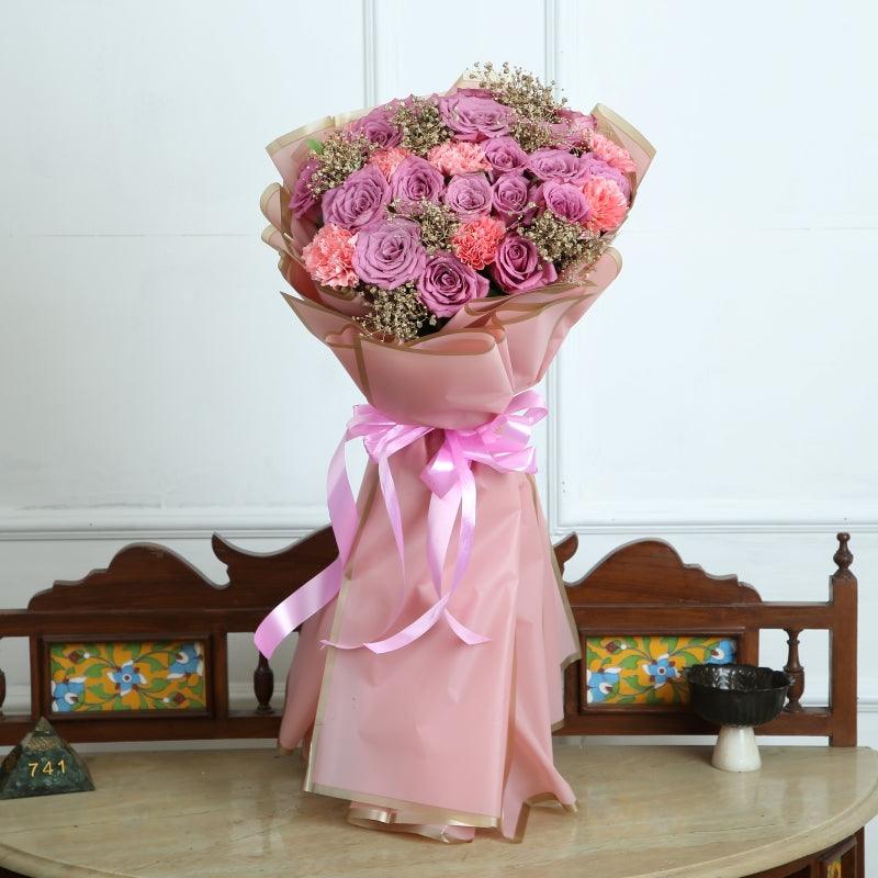 Ravishing Roses with Carnations - The Gift Studio