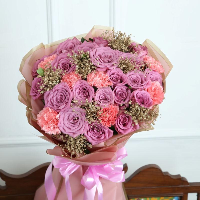 Ravishing Roses with Carnations - The Gift Studio