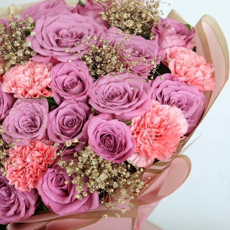 Ravishing Roses with Carnations - The Gift Studio