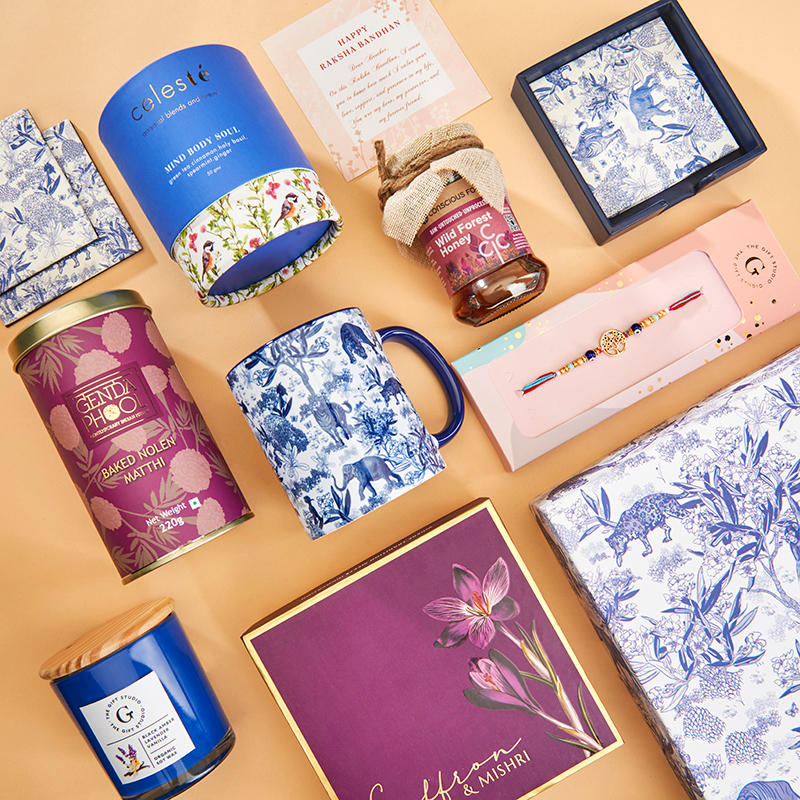 Roots & Rituals Rakhi Hamper for Brother_The Gift Studio