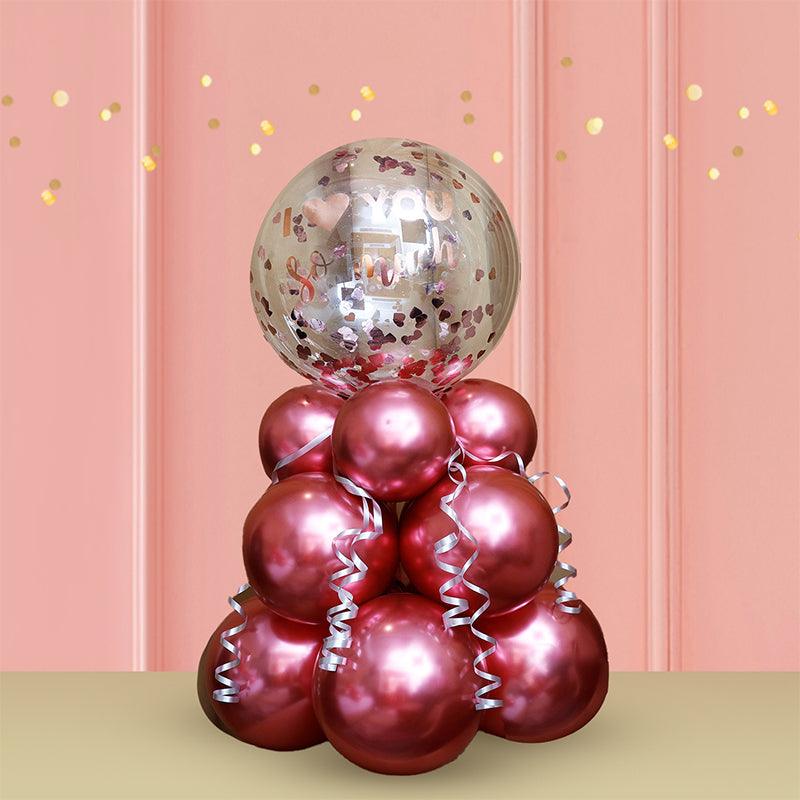 Rose Gold Love Affair Balloon Bouquet - The Gift Studio