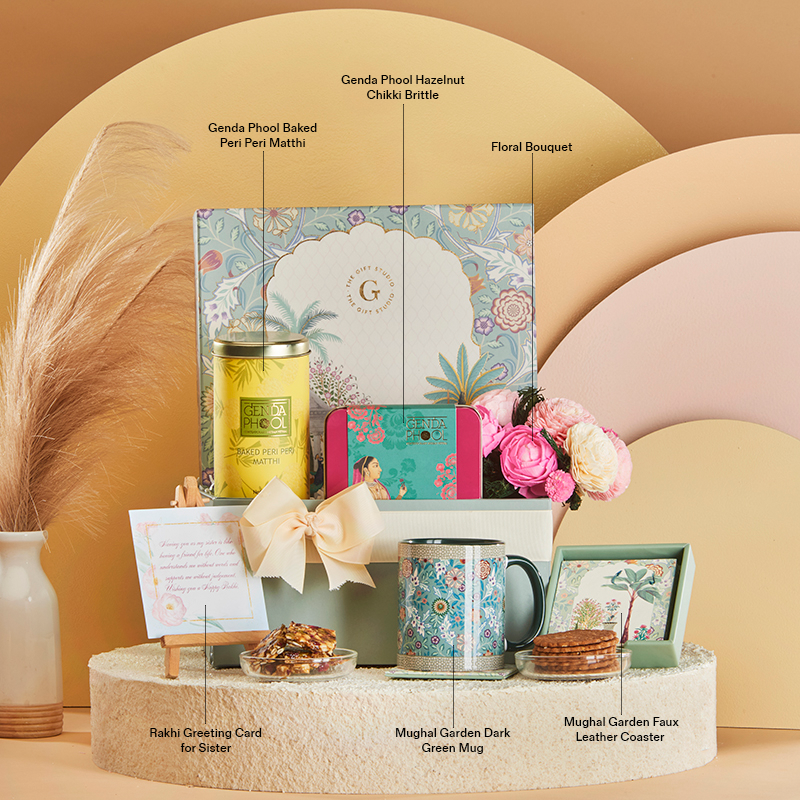 Royal Rakhi Hamper for Sister_The Gift Studio