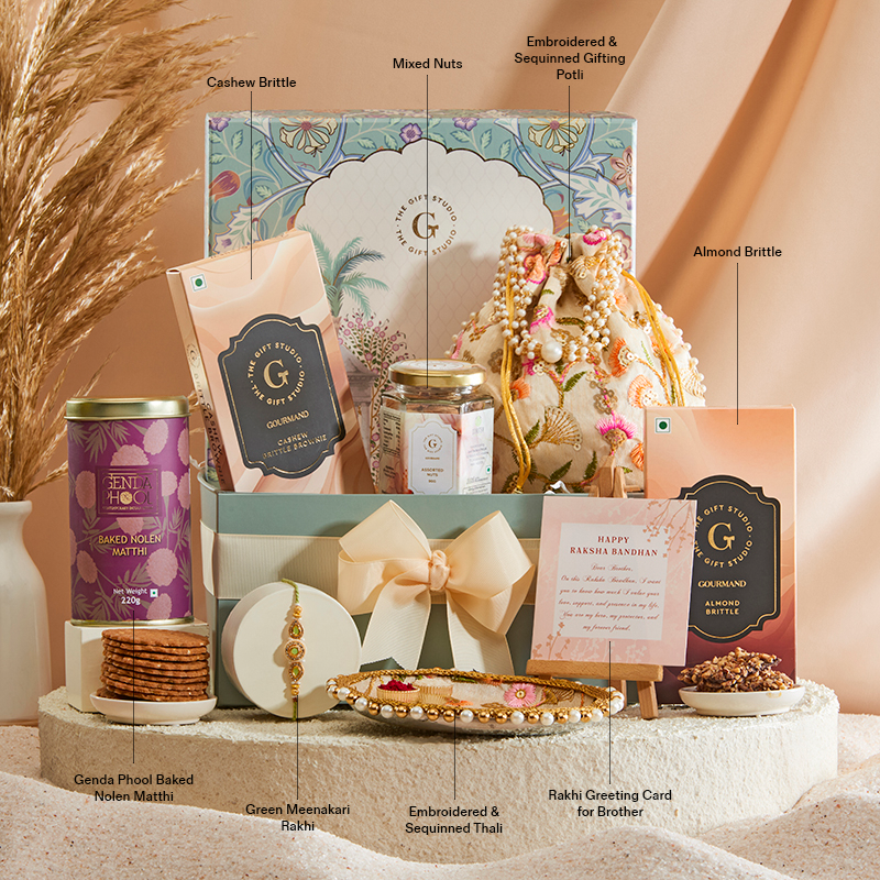 Royal Rakhi Rituals Hamper for Brother_The Gift Studio