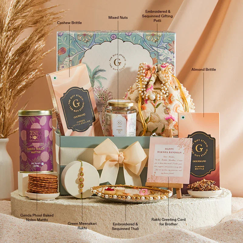 Royal Rakhi Rituals Hamper for Brother_The Gift Studio