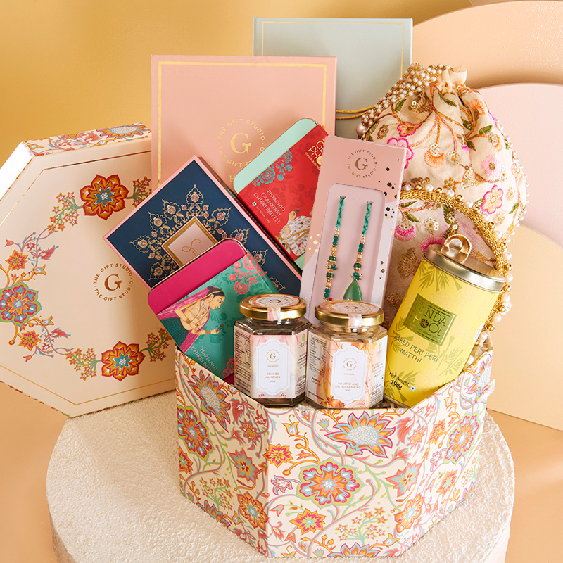 Royal Threads Rakhi Hamper for Bhaiya & Bhabhi