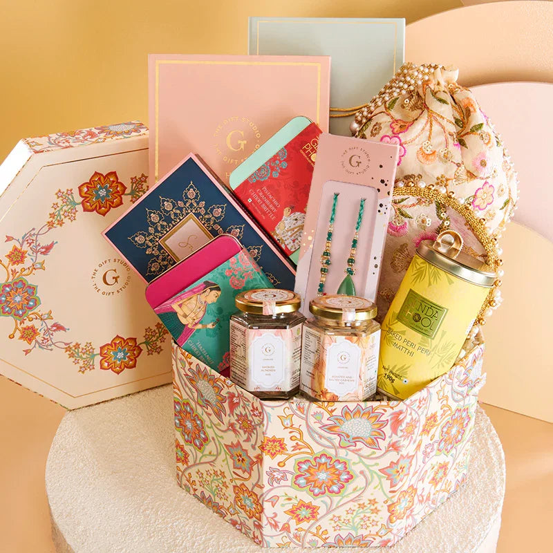 Royal Threads Rakhi Hamper for Bhaiya & Bhabhi