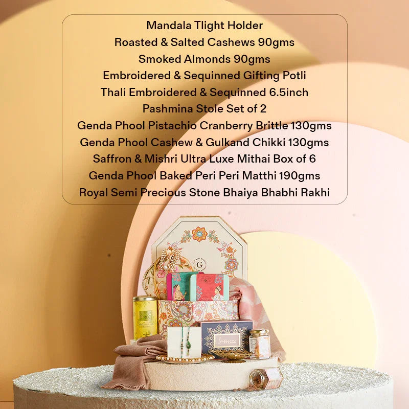 Royal Threads Rakhi Hamper for Bhaiya & Bhabhi