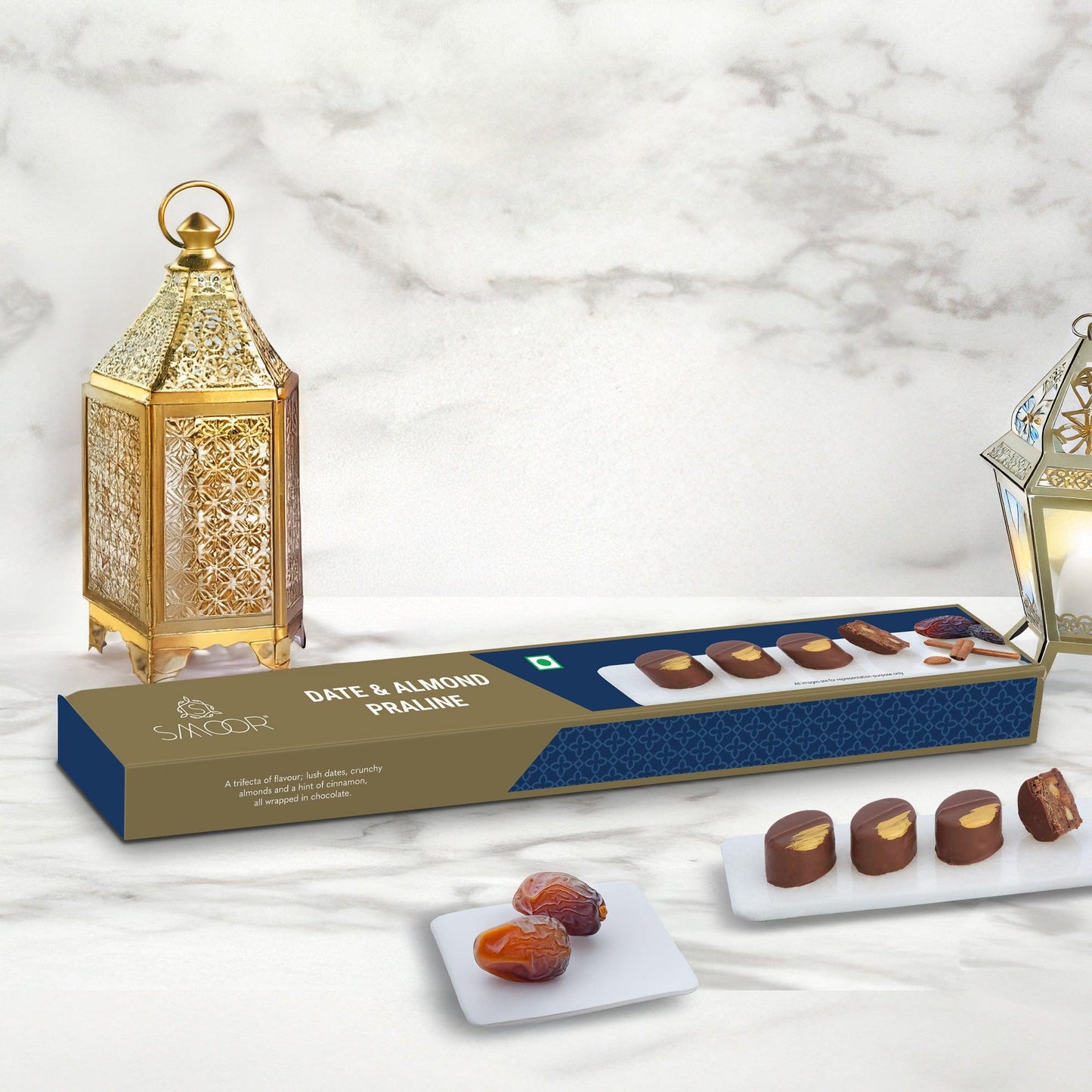 Date & Almond Praline (Box of 7) - The Gift Studio