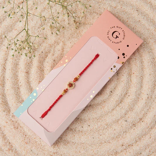 Sacred Rudraksha Rakhi_The Gift Studio