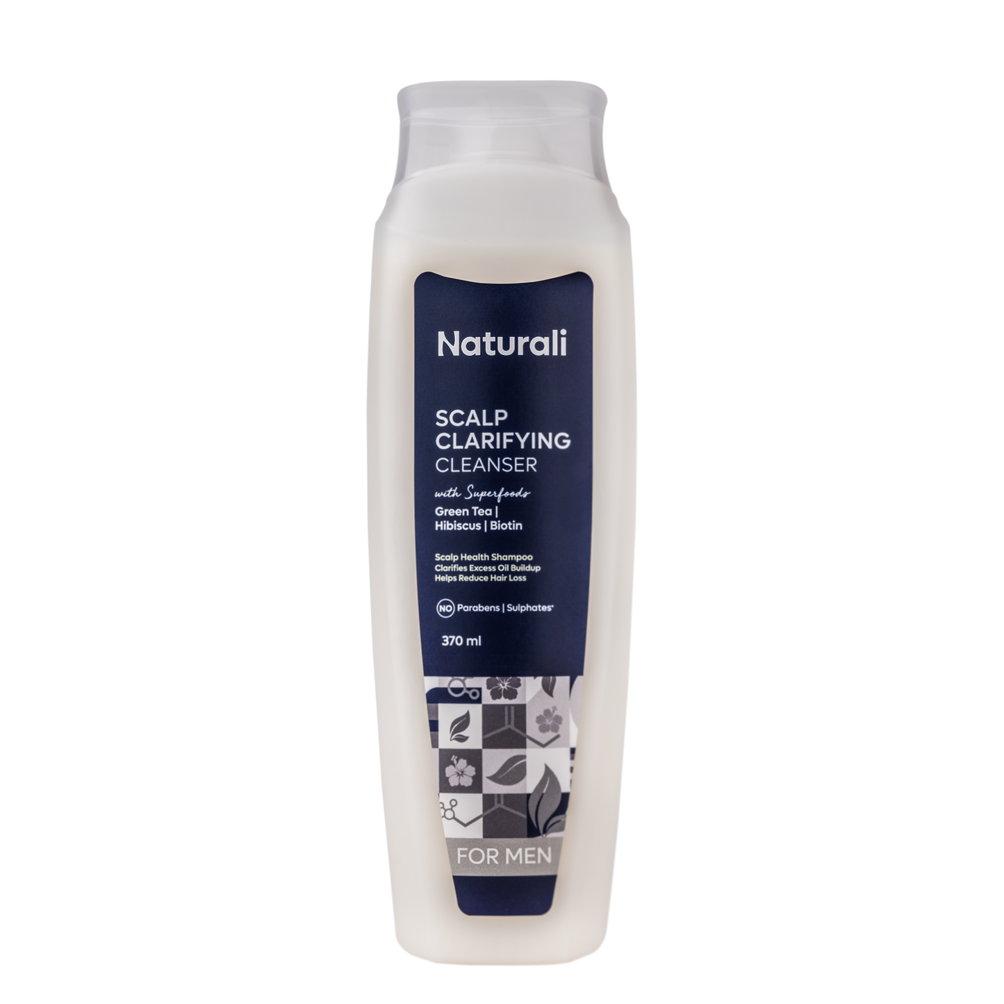 Scalp Clarifying Shampoo For Men With Green Tea, Hibiscus & Biotin