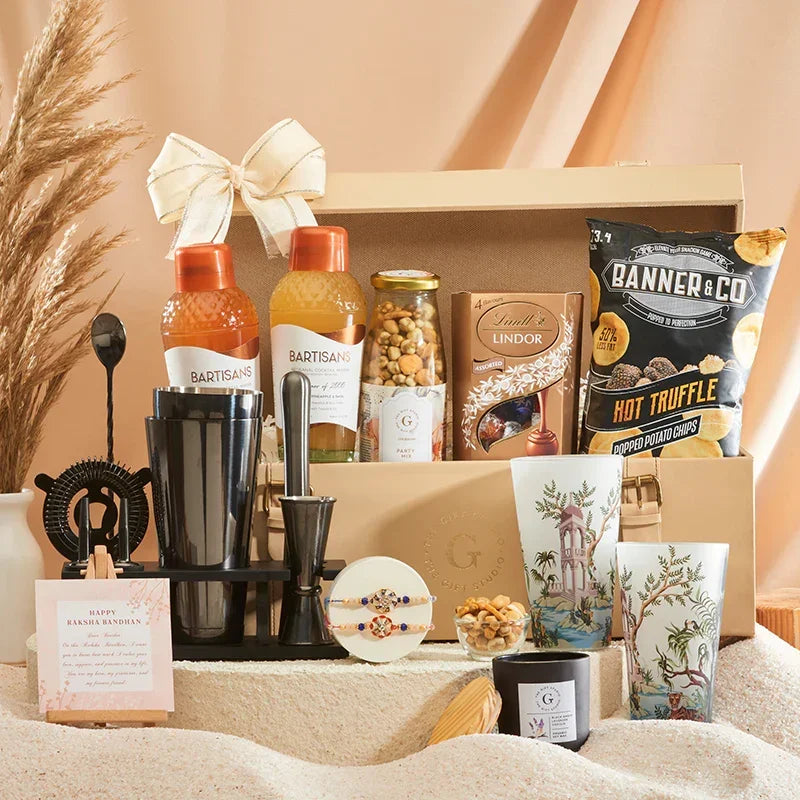 Sip & Celebrate Rakhi Hamper-The Gift Stduio