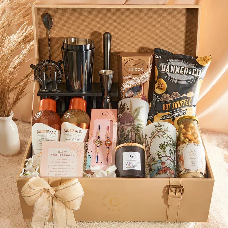 Sip & Celebrate Rakhi Hamper-The Gift Stduio