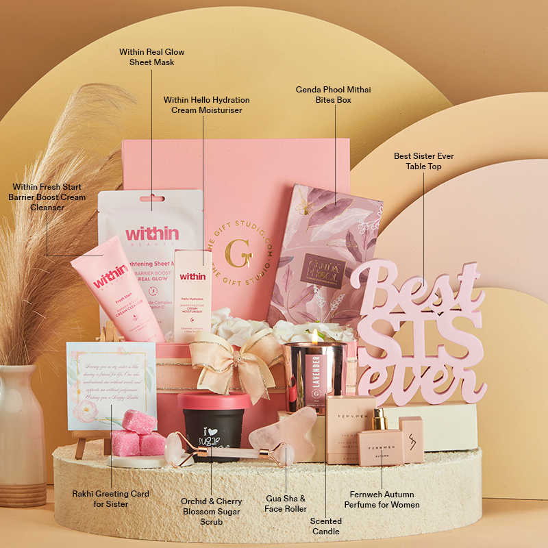 Sister's Glow Gift Hamper_The Gift Studio