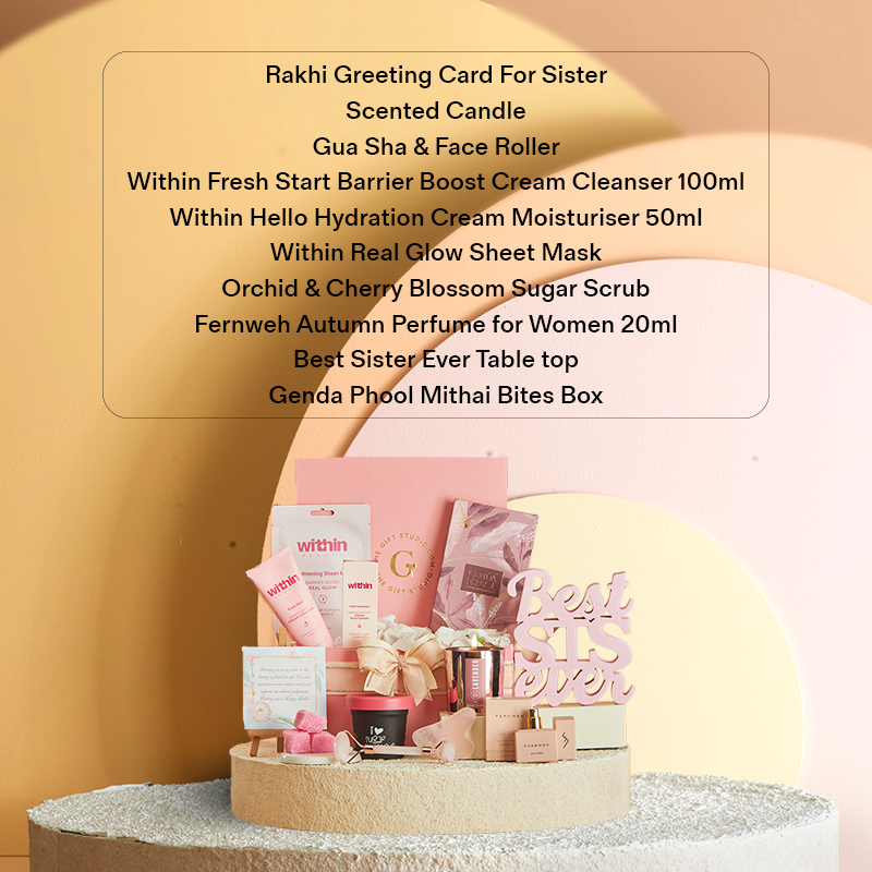 Sister's Glow Gift Hamper_The Gift Studio