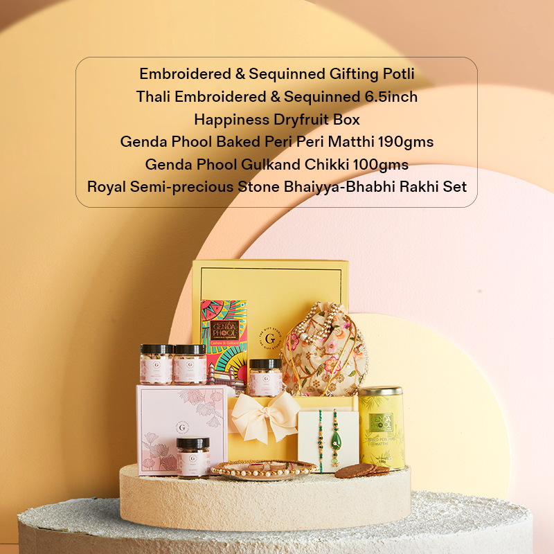 Sweet Ties Bhaiya Bhabhi Rakhi Hamper_The Gift Studio