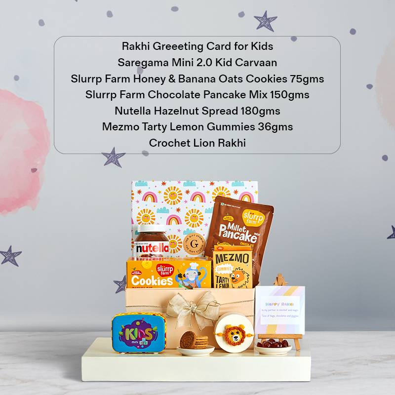 Tales, Tunes & Treats Rakhi Hamper for Kids_The Gift Studio