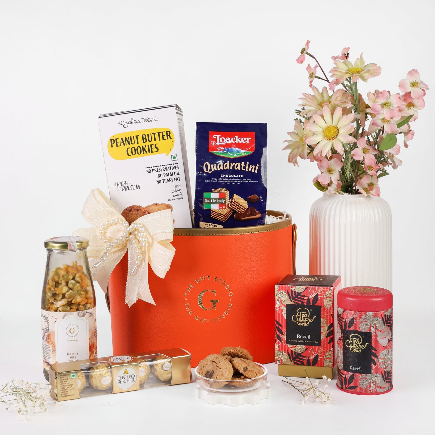 Tea & Treats Basket Hamper - The Gift Studio