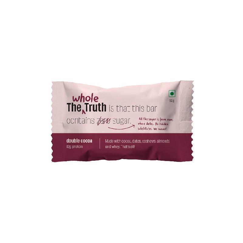 The Wholetruth Pro Double Cocoa Protein Bar (67g) - The Gift Studio