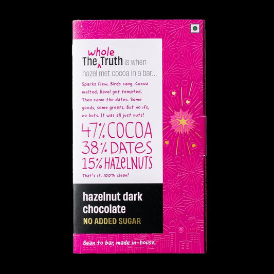 The Whole Truth Dark Chocolate 55Per Hazelnut (80g) - The Gift Studio
