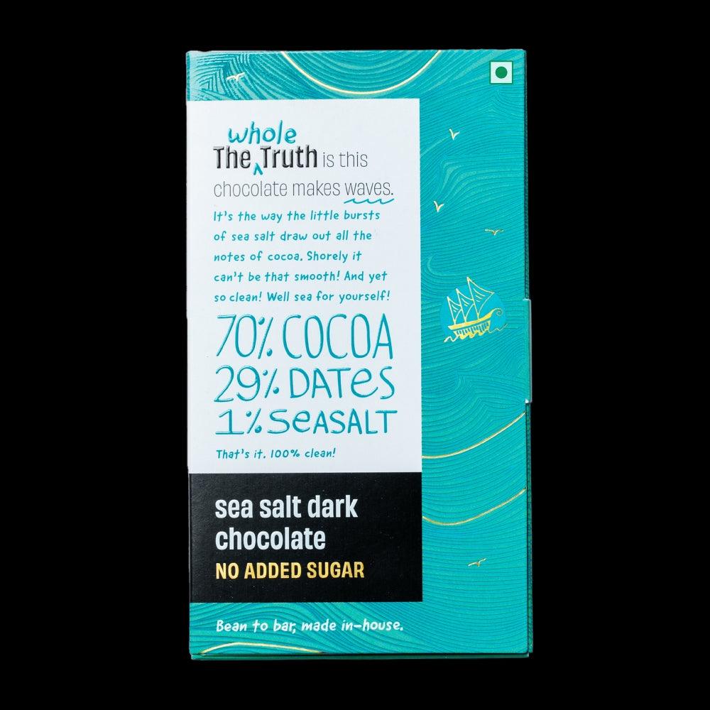 The Whole Truth Dark Chocolate 71 Per Seasalt (80g) - The Gift Studio