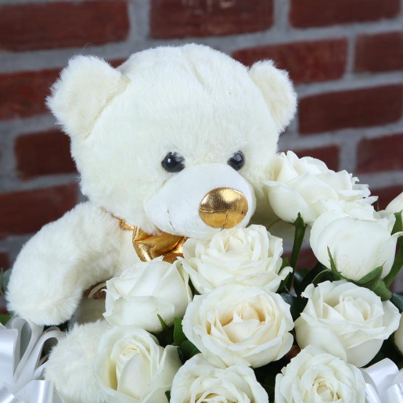 White Rose Charm - The Gift Studio