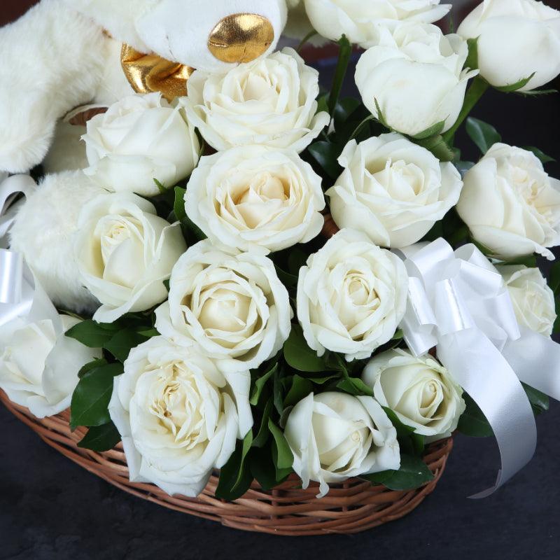 White Rose Charm - The Gift Studio