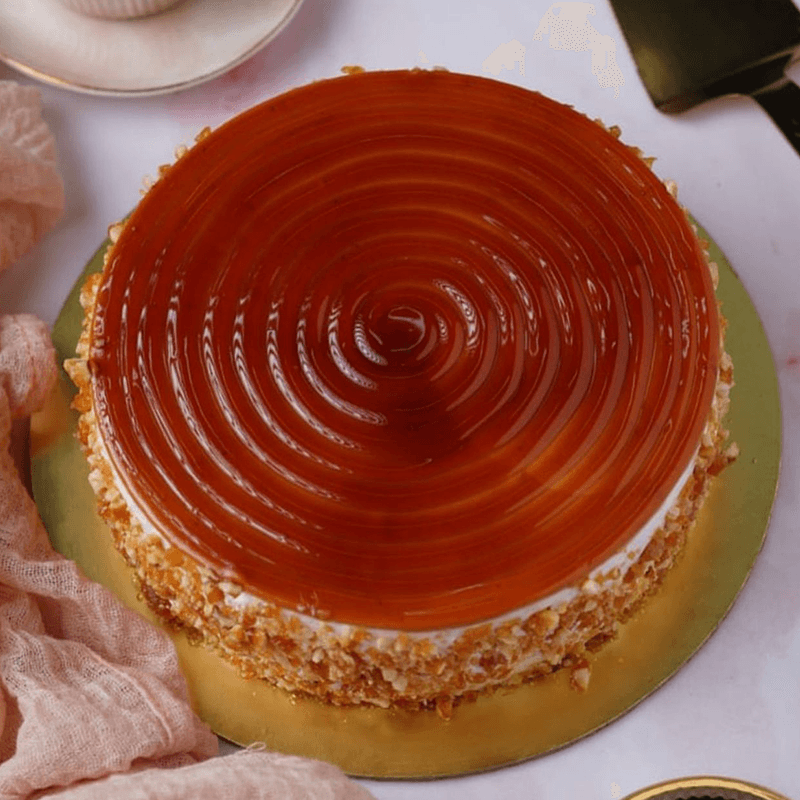 Fresh Cream Caramel Cake - The Gift Studio