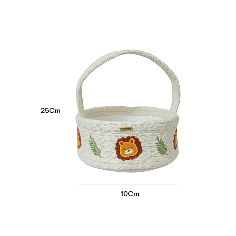 Knitted Lion Basket Gift Set - The Gift Studio