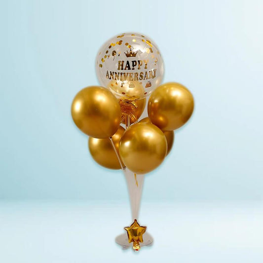 Golden Anniversary Balloon Bouquet - The Gift Studio