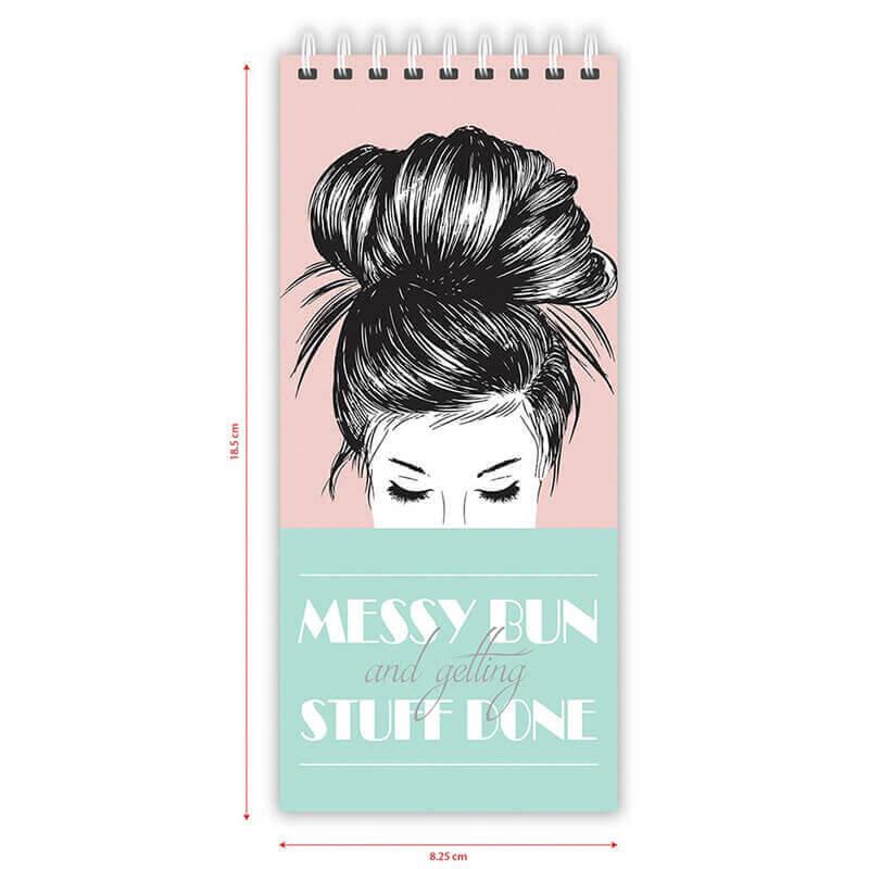 Messy Bun Regular Notepads - The Gift Studio
