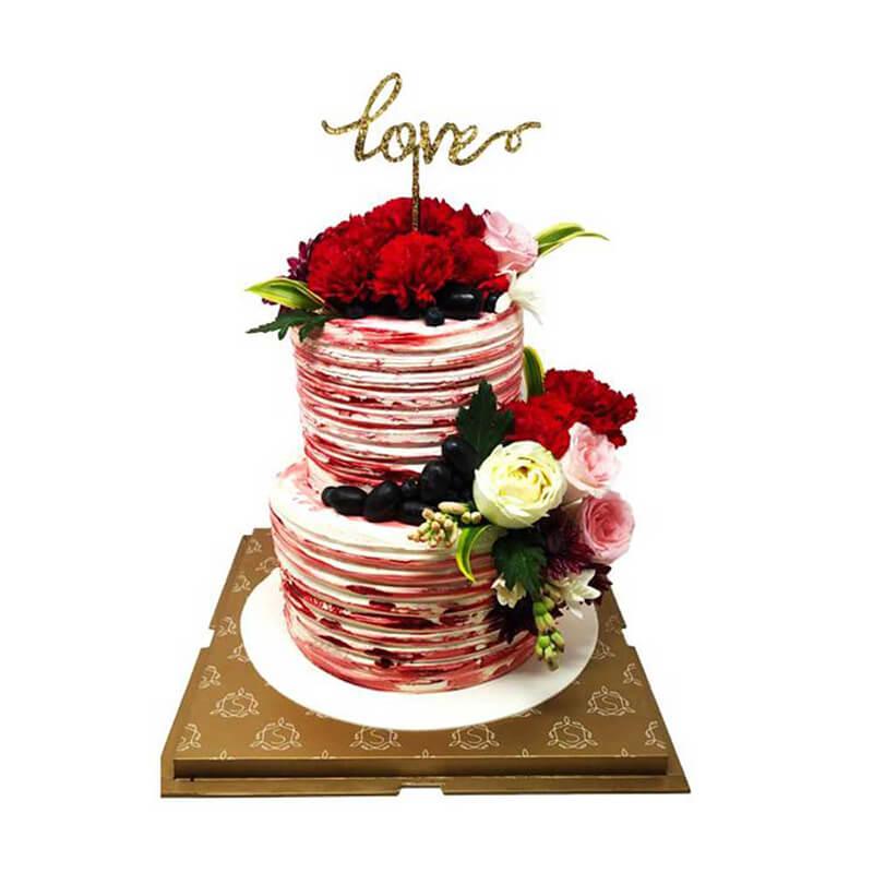 Painted Floral Cake - The Gift Studio