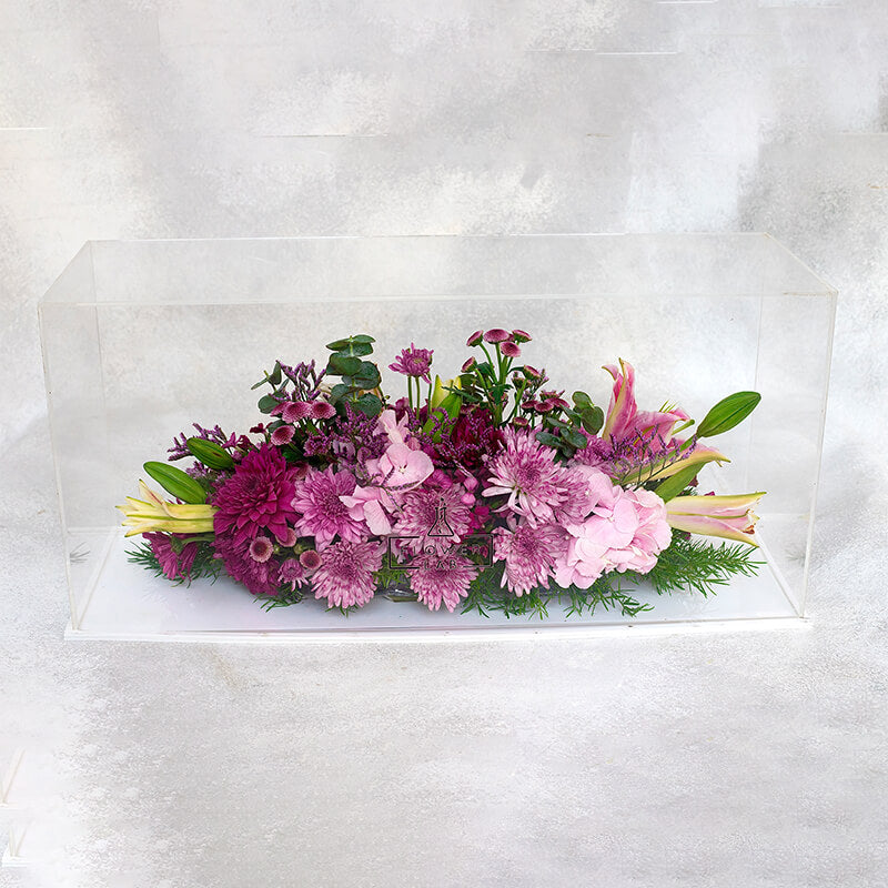 Exotic Florals In Acrylic Showcase
