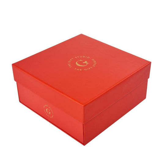 Red Medium Square Box - The Gift Studio