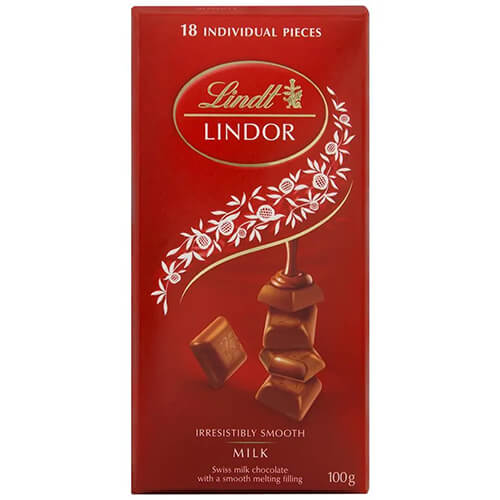 Lindt Lindor Singles Milk Chocolate 100G