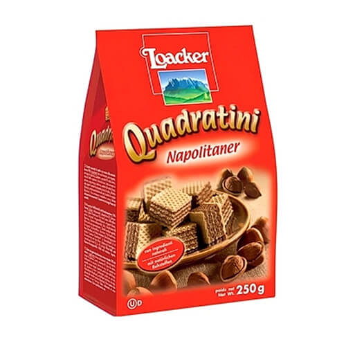 Loacker Quadratini Napolitaner Wafer 250G