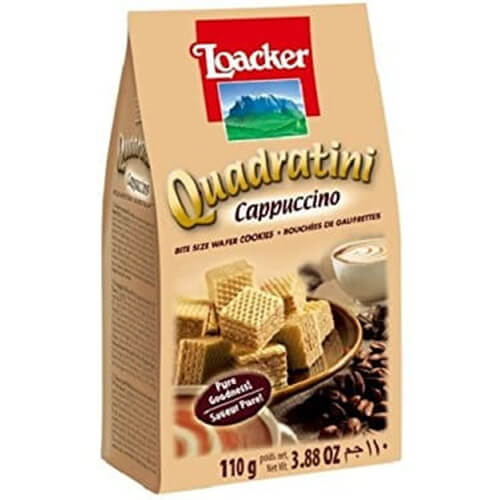 Loacker Quadratini Cappuccino Wafer 110G